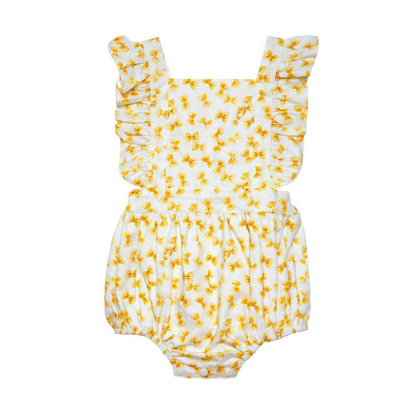 Bubble Romper in Bow Tie Pasta