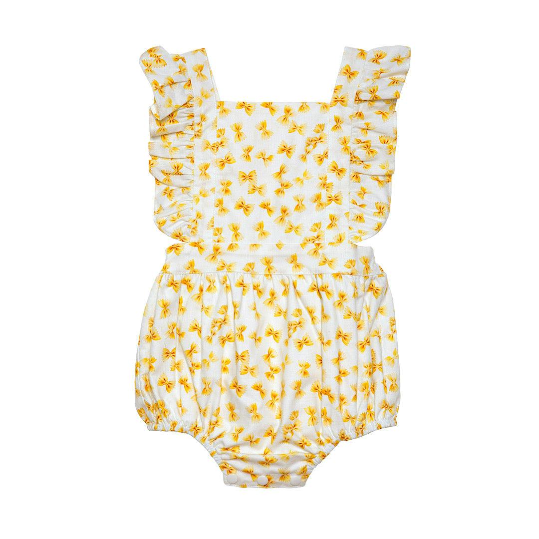 Bubble Romper in Bow Tie Pasta