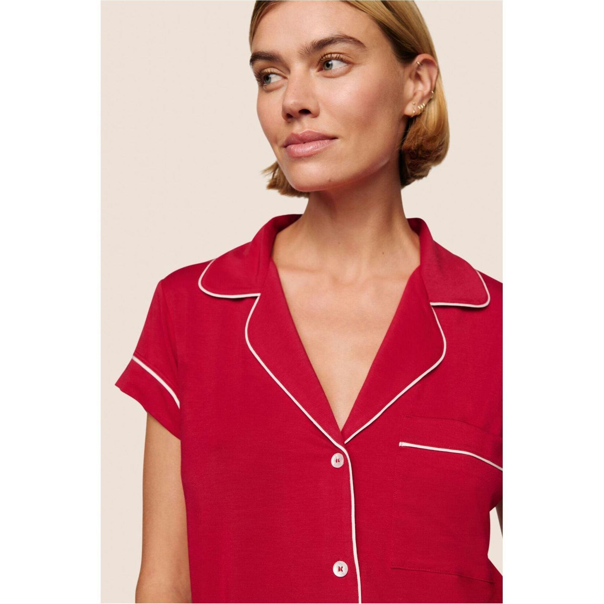Gisele TENCEL Modal Shortie PJ Set, Red