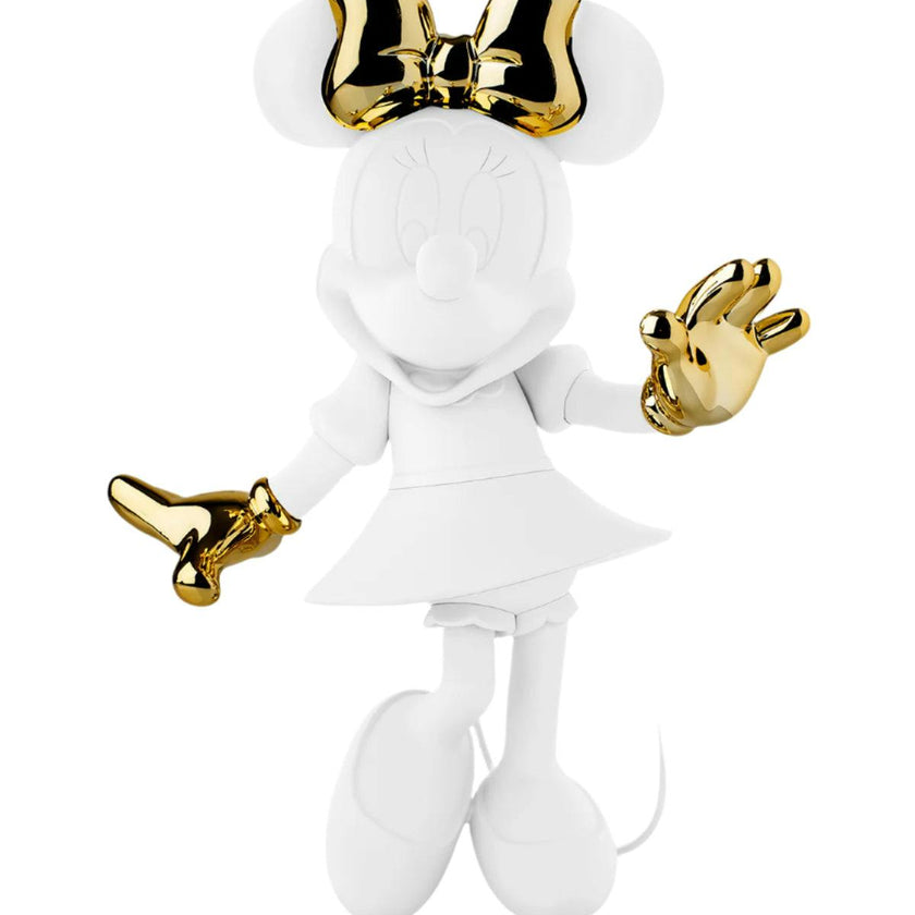 Minnie WELCOME White & Gold 12in