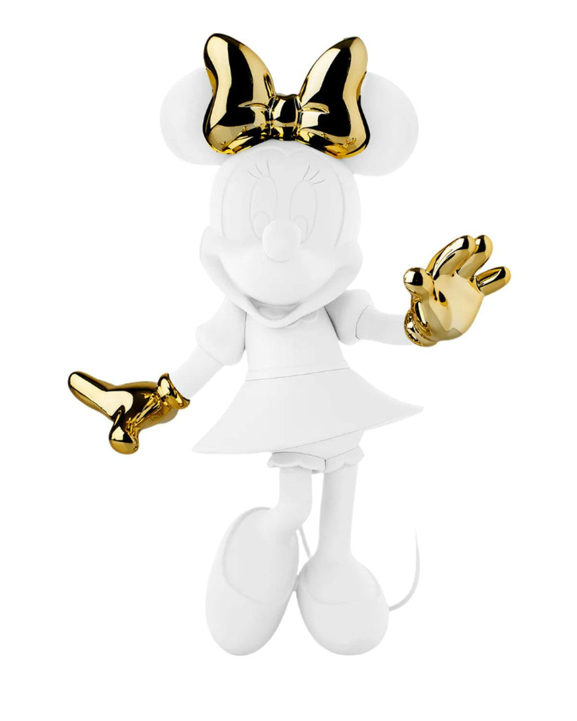 Minnie WELCOME White & Gold 12in