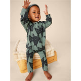 Babys Drop Shoulder Top & Elastic Waist Bottom Play Set, Multi