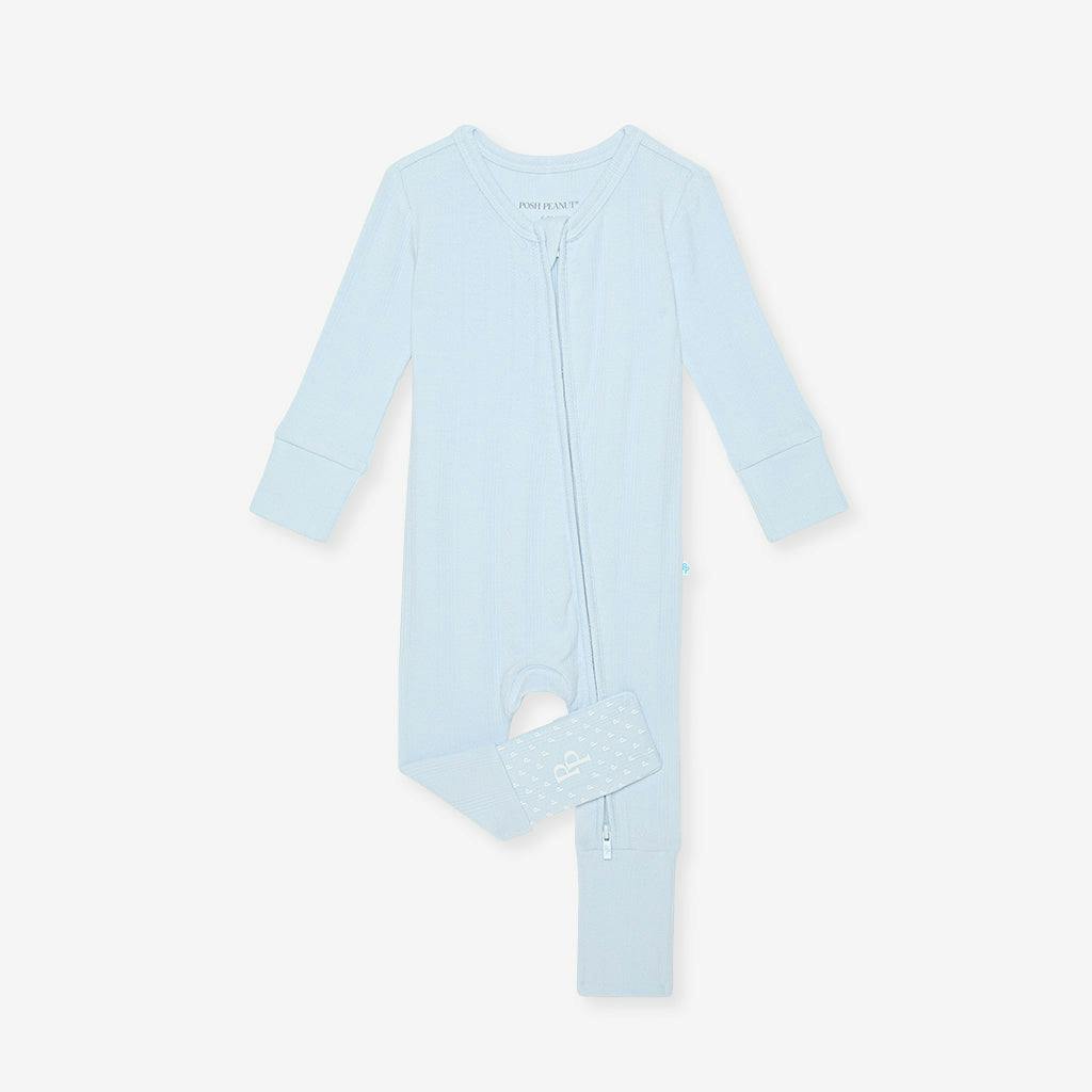 Soft Cloud Blue Pointelle Convertible One Piece