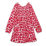 Ruched Dress in Tomato