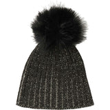 Chunky Knit Ribbed Detachable Pom Pom Beanie