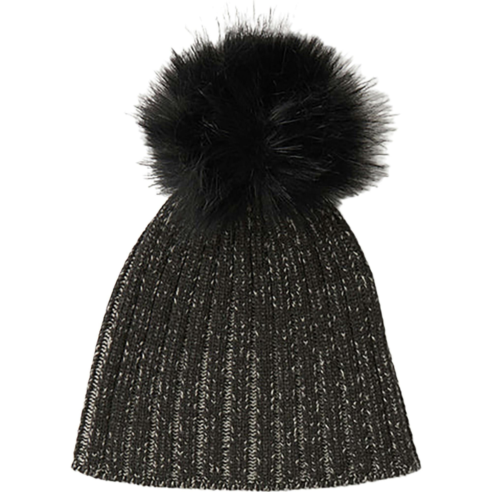 Chunky Knit Ribbed Detachable Pom Pom Beanie