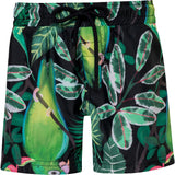 YEIMI PARROT NEGRO - SWIMSHORTS