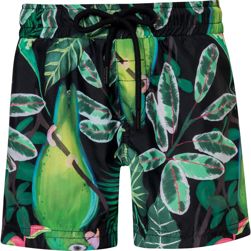 YEIMI PARROT NEGRO - SWIMSHORTS