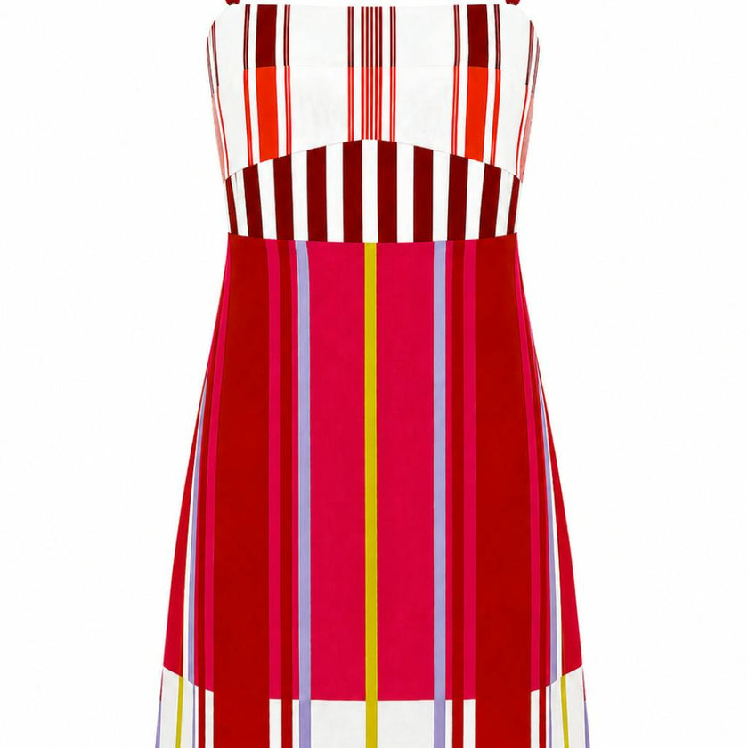 Lauryn Happy Stripes Mini Dress
