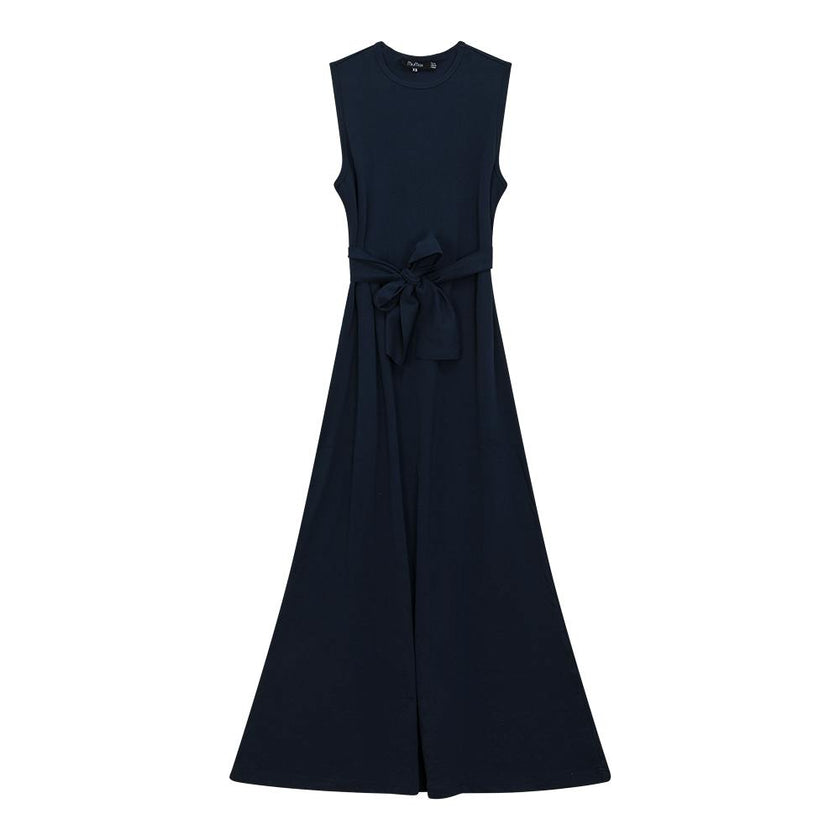 A Line Crew Neck Maxi Jumper Dress
