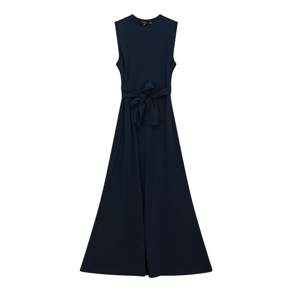 A Line Crew Neck Maxi Jumper Dress