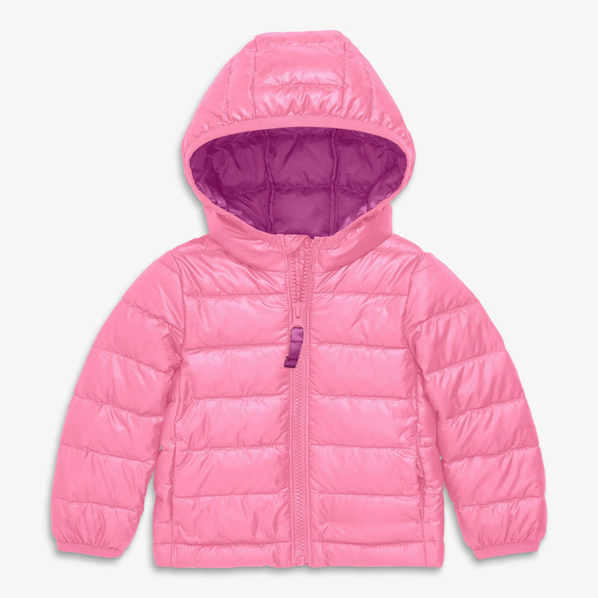 Baby lightweight puffer jacket in solids