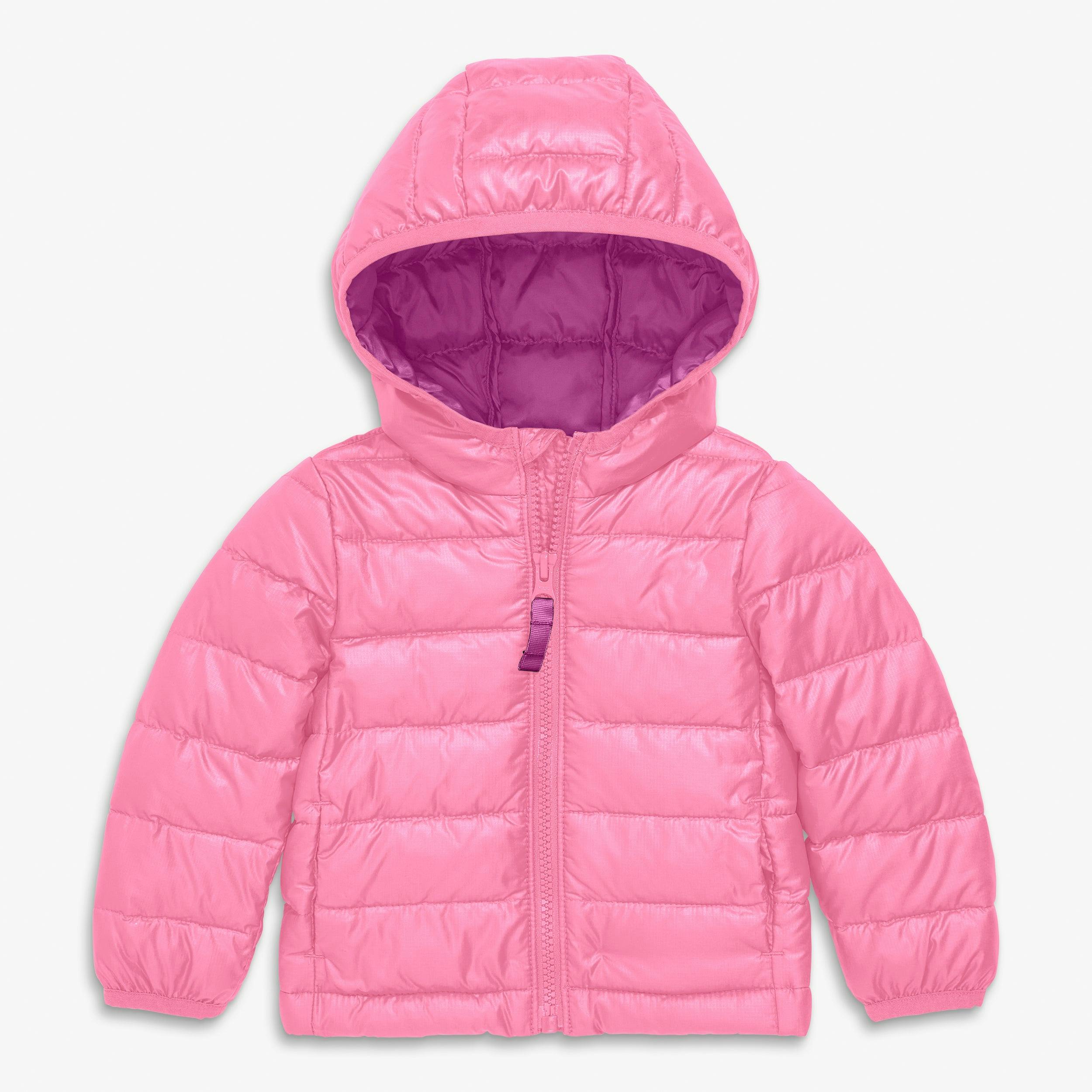 Baby lightweight puffer jacket in solids