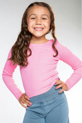 Ultra-Soft Ribbed Long Sleeve Fitted Tee