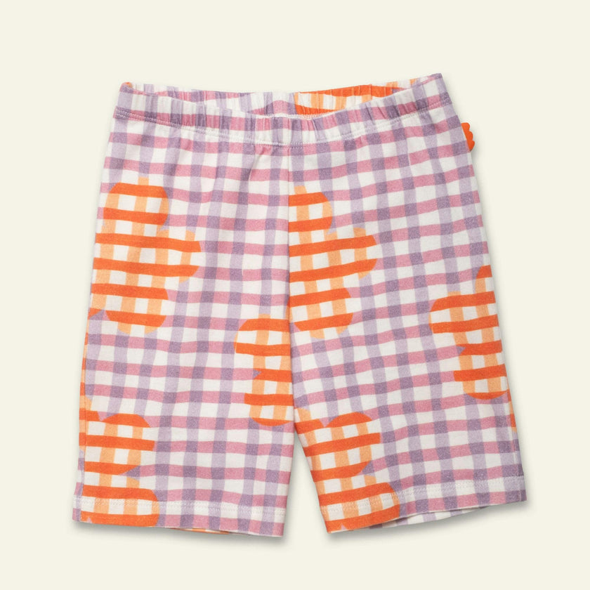 Flower Gingham Bike Short
