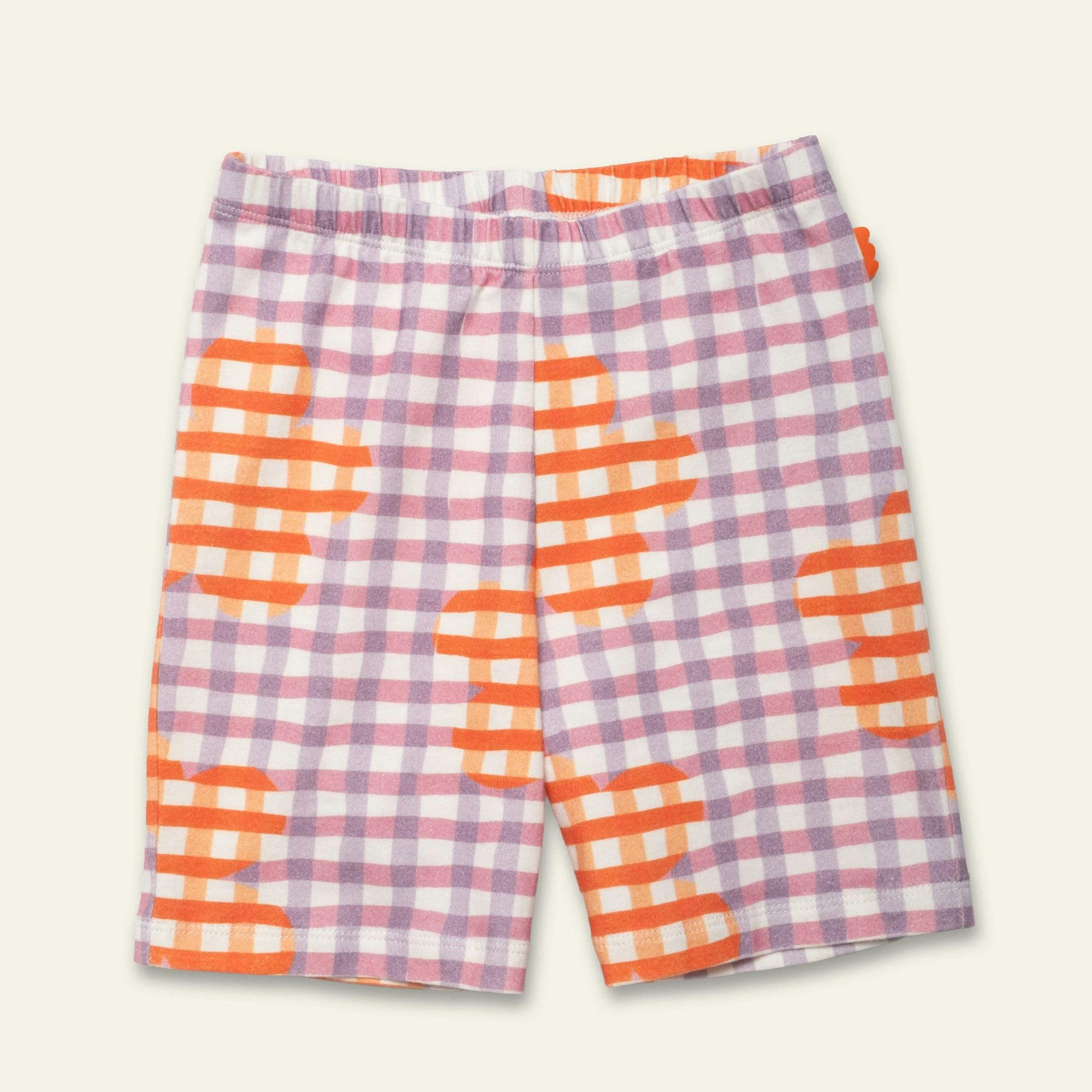 Flower Gingham Bike Short
