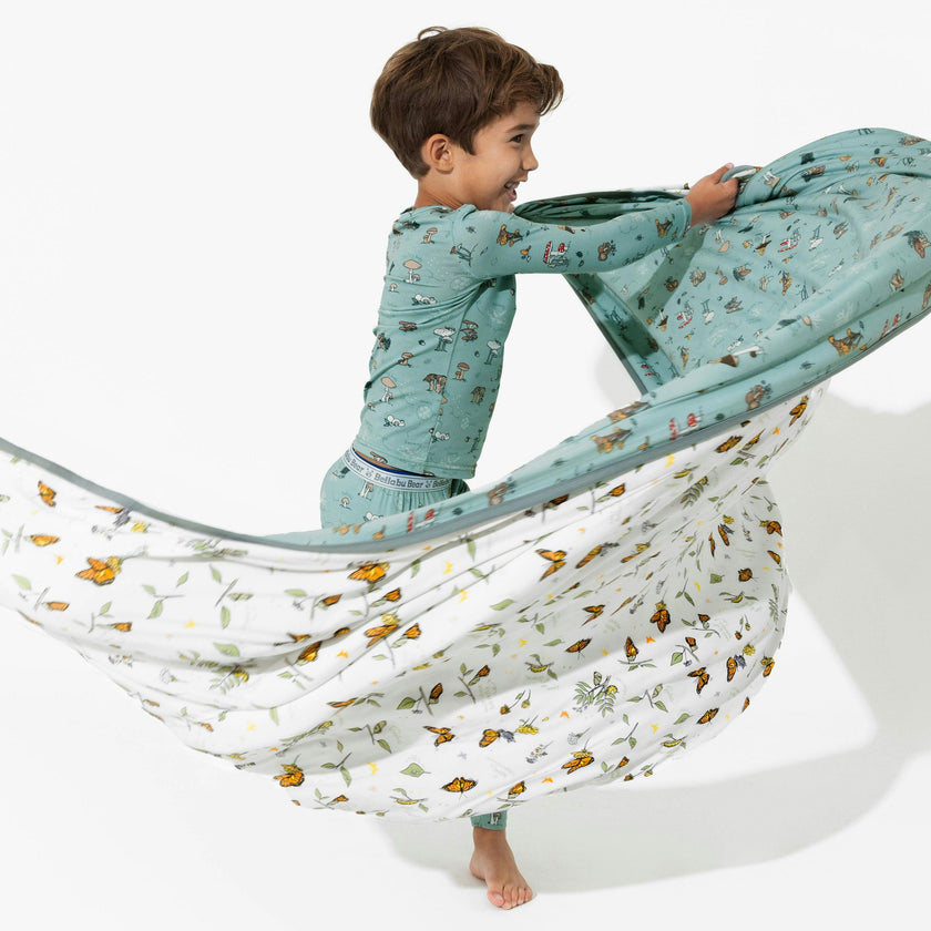 Mushroom Cycle Bamboo Kids Pajamas