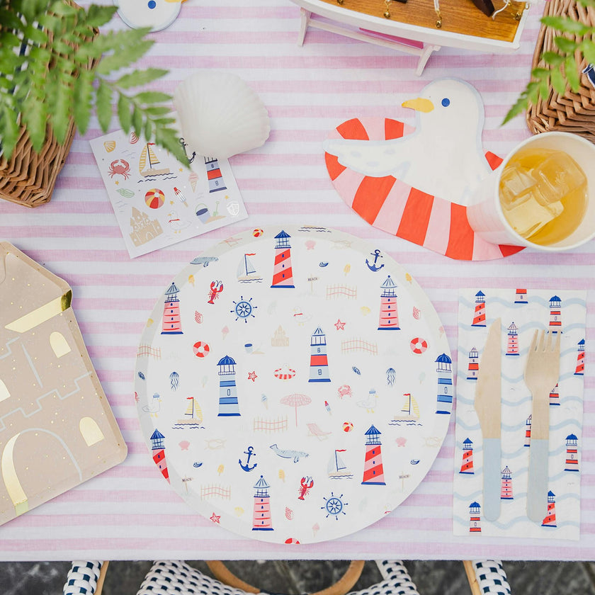 Seaside Seagull Guest Napkins