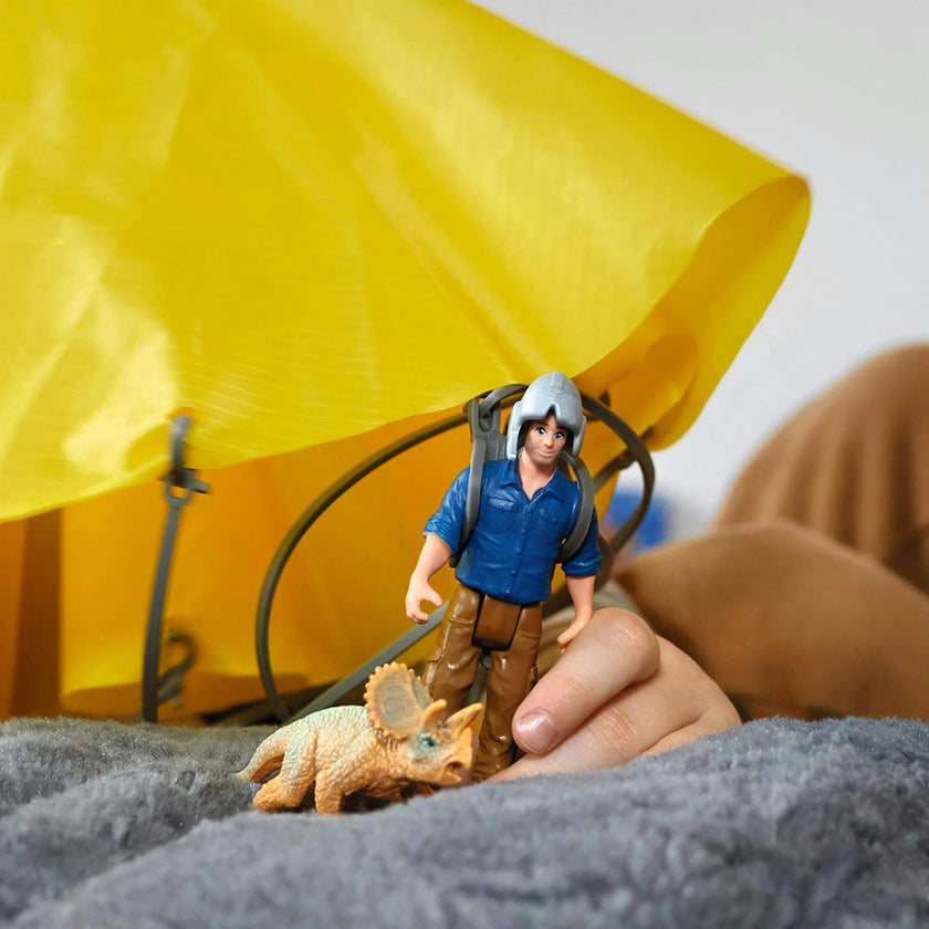 Schleich Dinosaurs: Parachute Rescue - Dino Figurine Playset