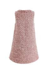 Pink Tweed Sequin Shift Dress