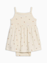 Soleil Pointelle Bodysuit Dress - Maris Floral / Ivory + Sea