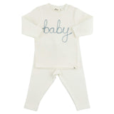 "baby" Fog Embroidered 2pc Set