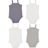 *Exclusive* Baby Boy Sleeveless 4pc Onesie Set