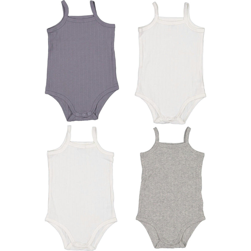 *Exclusive* Baby Boy Sleeveless 4pc Onesie Set