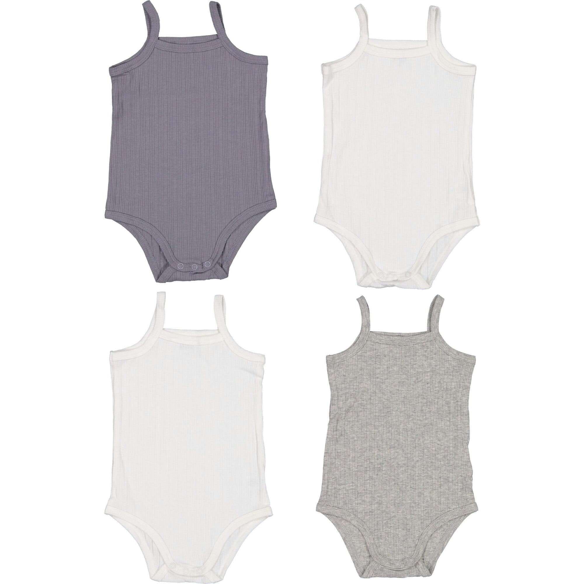 *Exclusive* Baby Boy Sleeveless 4pc Onesie Set
