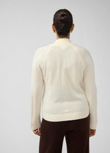 Funnel Neck Raglan Knit Maternity Cardigan
