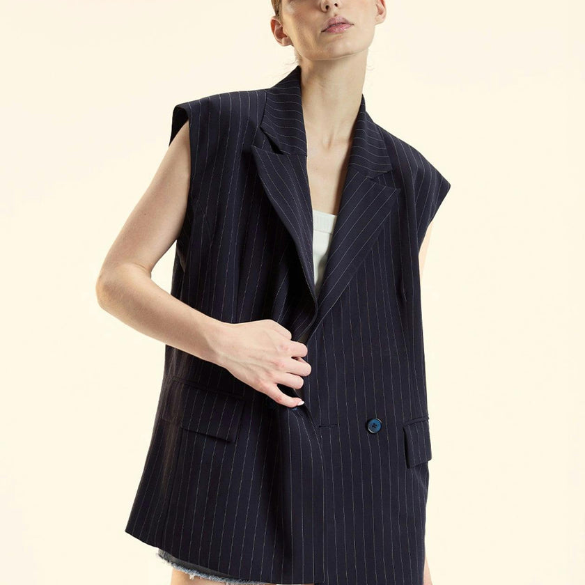 Pinstripe Vest