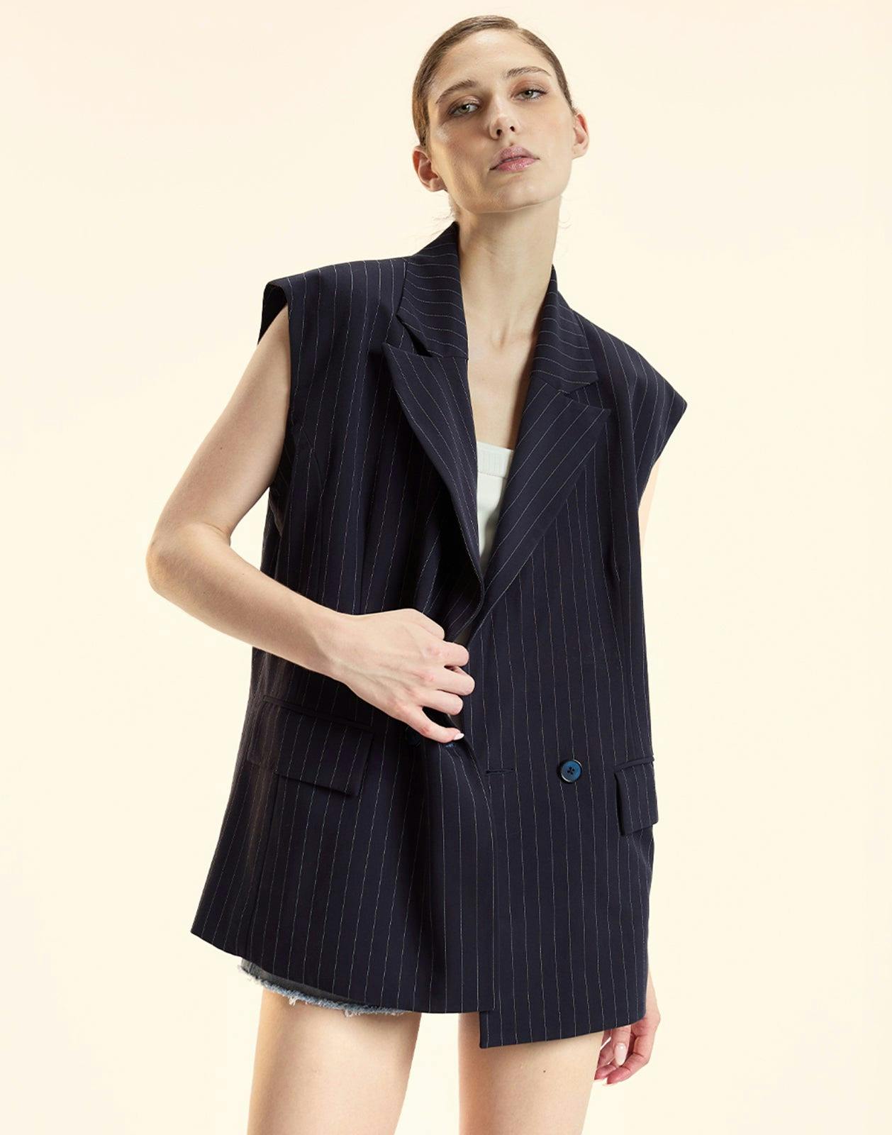 Pinstripe Vest