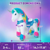 Model Y® Unicorn Ride-On Toy Age 4–7 – Rainbow