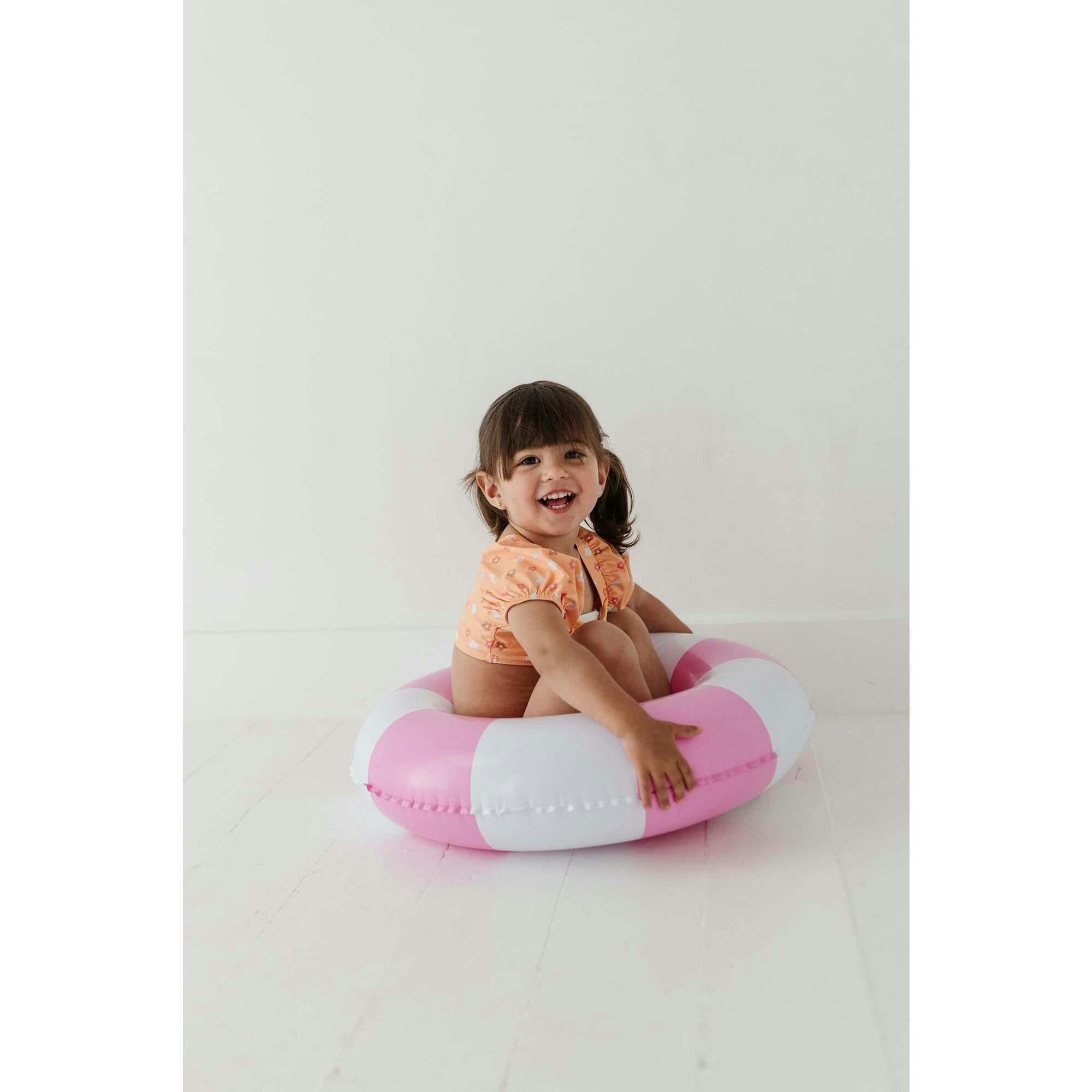 Girl's Puff Sleeve Swimsuit