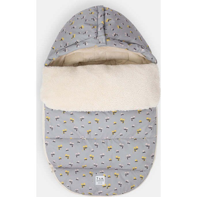 BenjiPOD Floral Print Zipped Footmuff