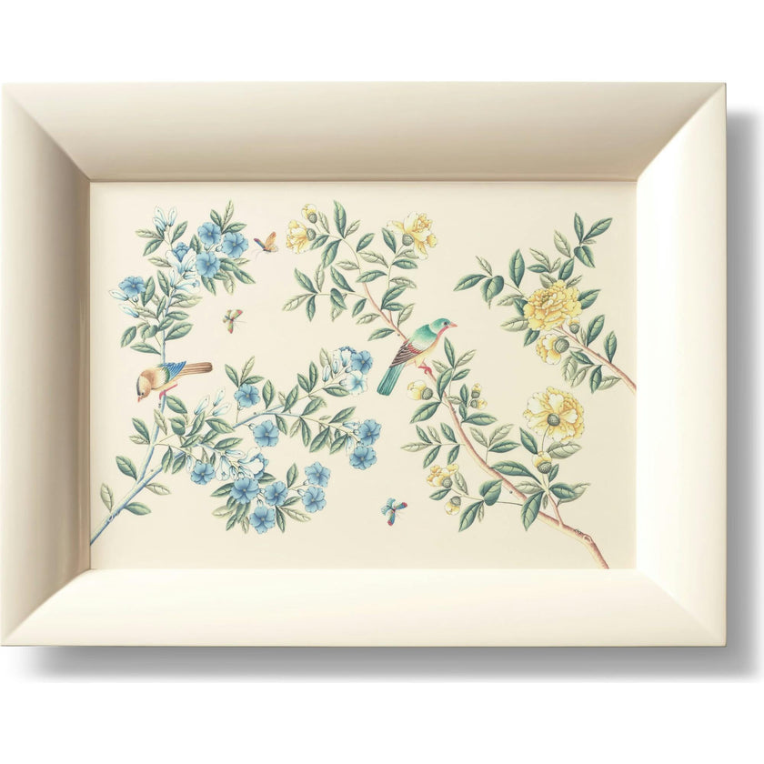 Aerin X Gracie Lacquer Serving Tray, Cream