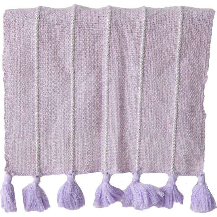 Lavender Table Runner with Tassels