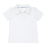 boys white cotton polo