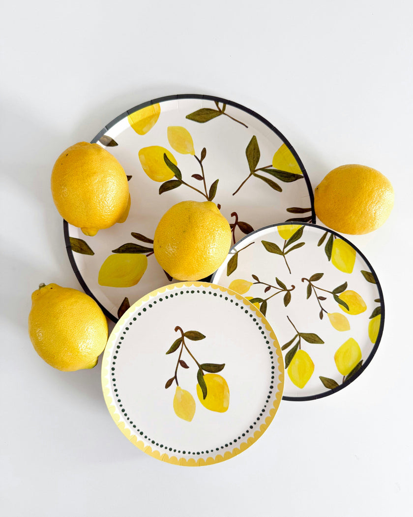 Sorrento Duet Hors d'Oeuvres Plate Set - Limon