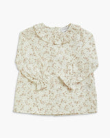 Amelia Blouse Pink Gold Floral