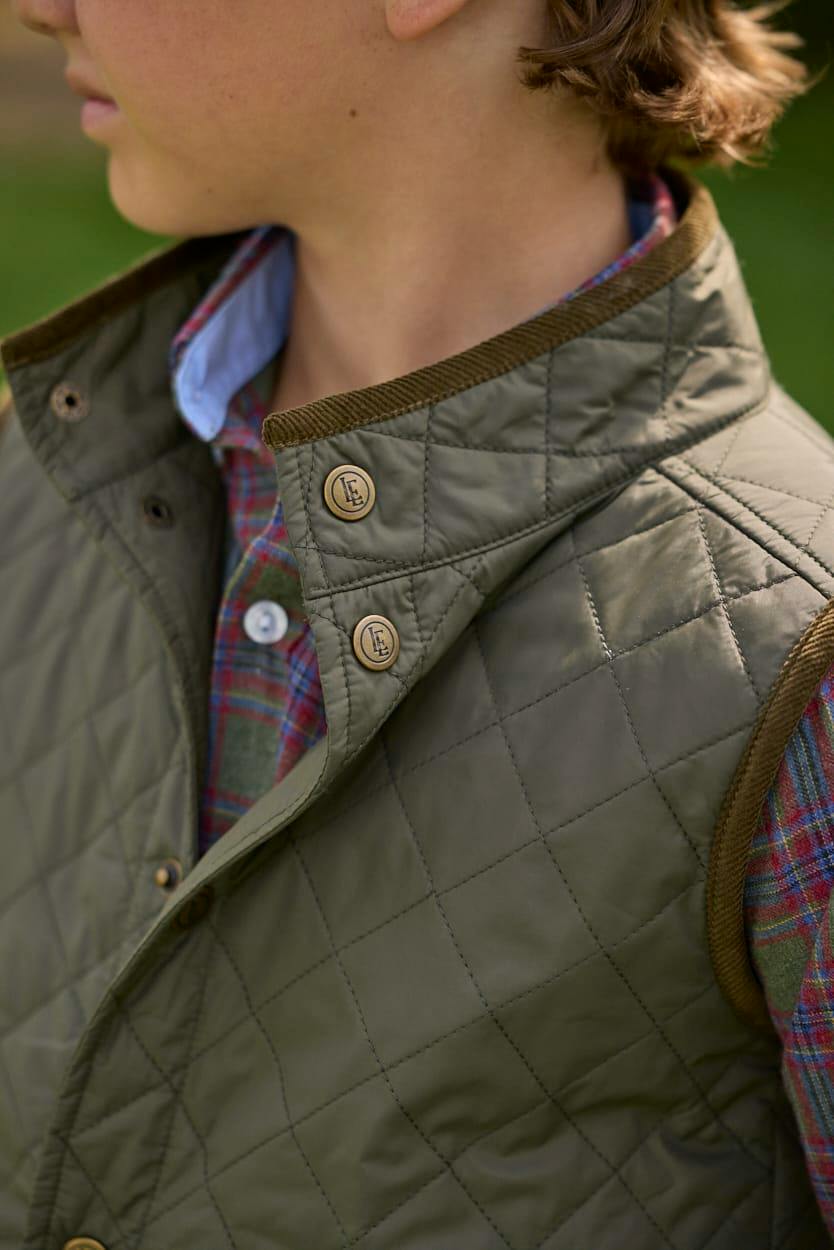 Classic Quilted Vest - Olive
