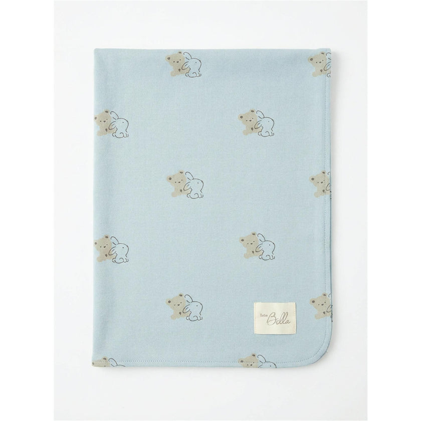 Bear & Bunny Print Blanket