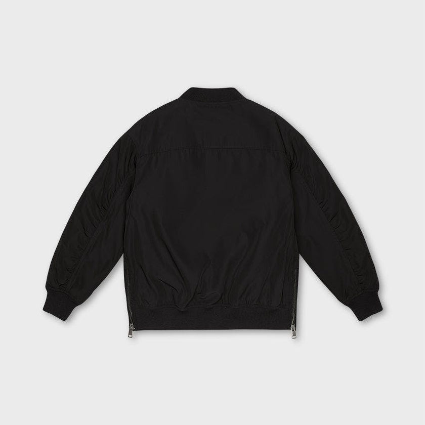 Bomber Jacket With Side Zips