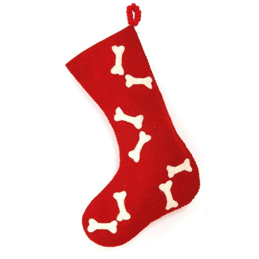 Christmas Stocking in Hand Felted Wool