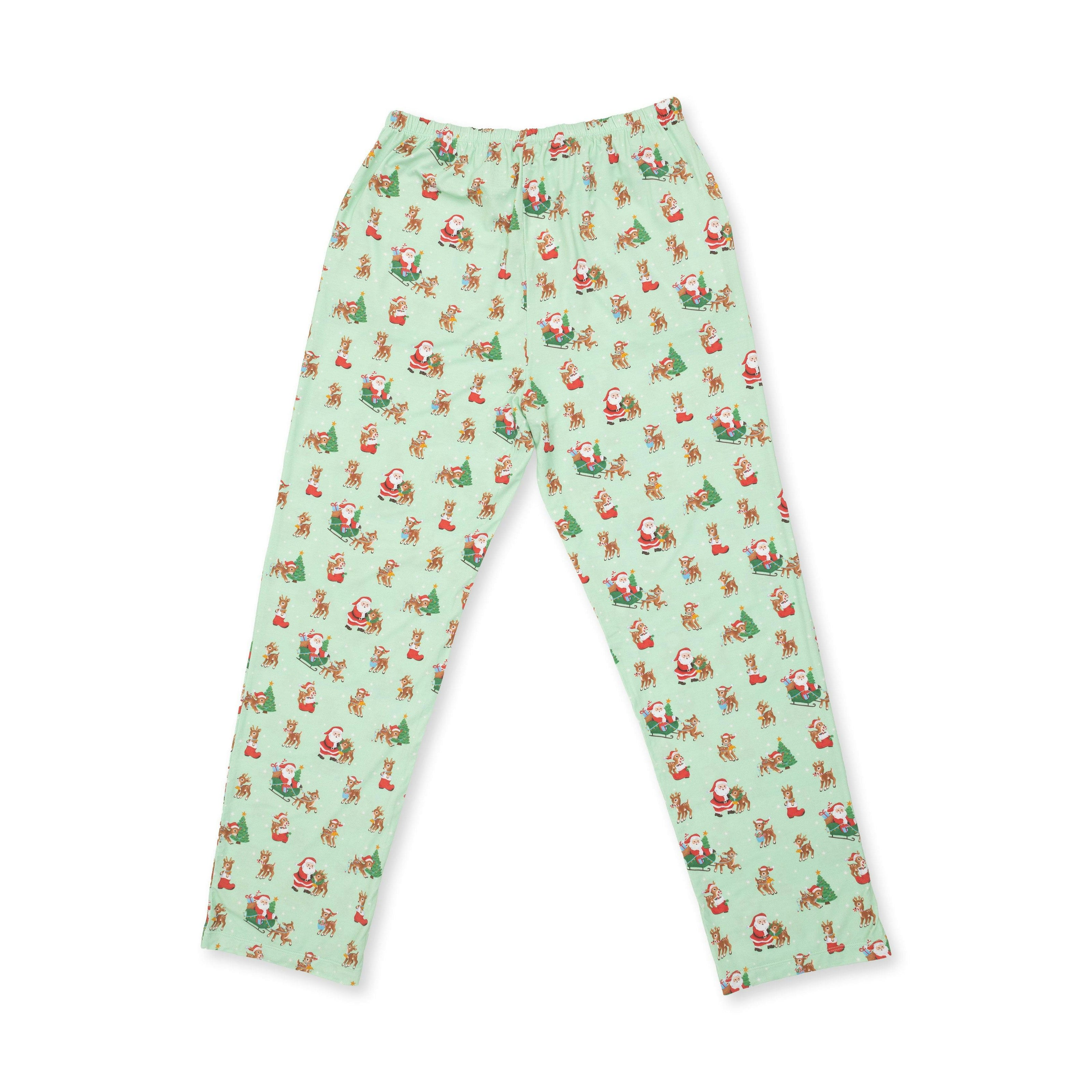 Vintage Reindeer & Santa Uni - Adult Loungewear Pant