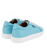 Laces Sneakers - turquoise blue smooth