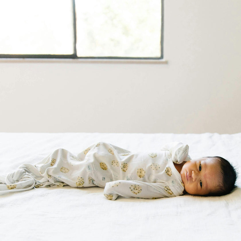 Newborn Knotted Gown - Chip