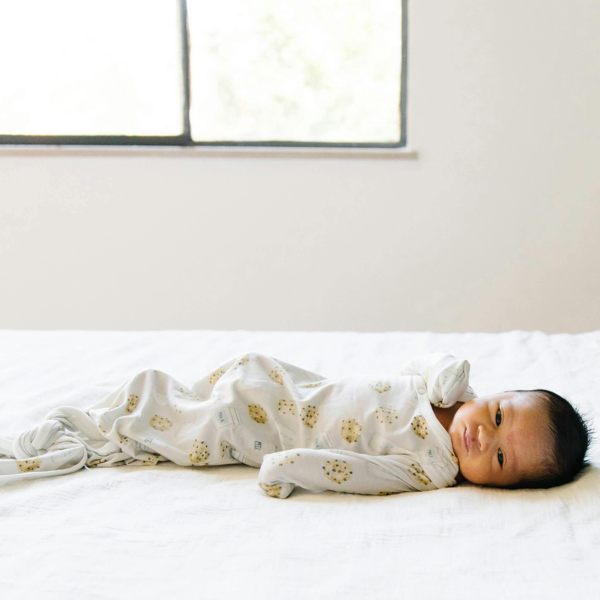 Newborn Knotted Gown - Chip