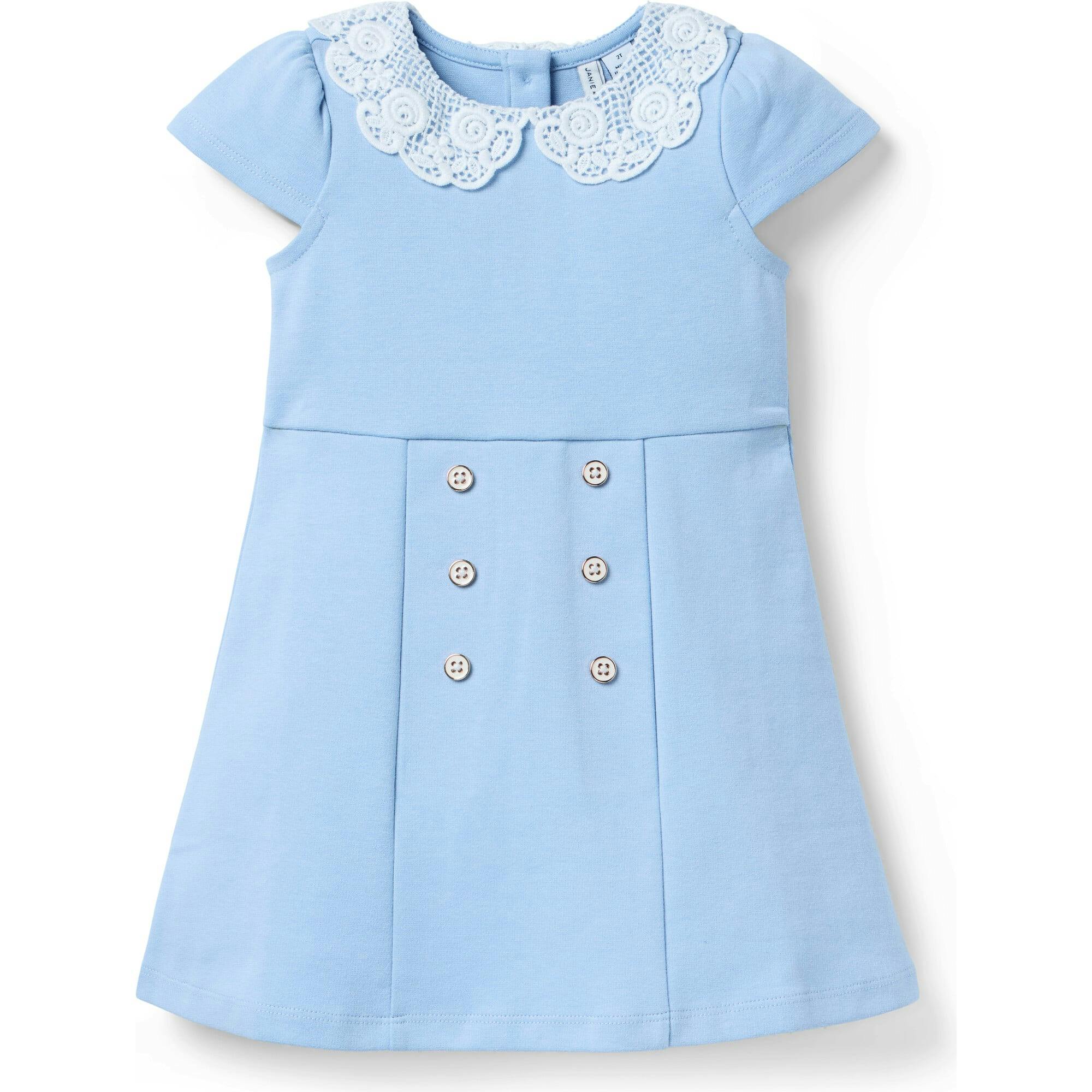 Lace Collar Ponte Dress