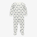 Baby organic animal friends zip footie